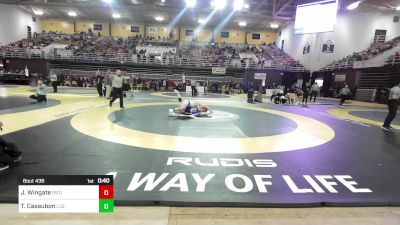 165 lbs Consi Of 16 #1 - Jamus Wingate, Piedmont Academy vs Tanner Casaubon, Liberty Christian School