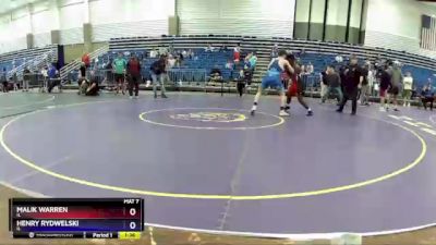 170 lbs Cons. Round 3 - Malik Warren, IL vs Henry Rydwelski, IL