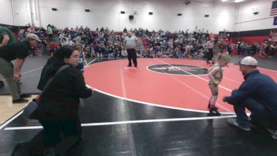 41-44 lbs Round 4 - Hazel Shank, Berkeley Braves vs Bentley Hetrick, Mountain Ridge Miners