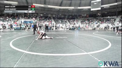 60 lbs Final - Jimmy Allen, Owasso Takedown Club vs Rock Harvey, Standfast