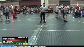 91 lbs Cons. Round 3 - Cale Wimberly, Canes Wrestling Club vs Casey Crumpton, Alpha Elite