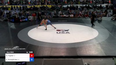 165 lbs Rnd Of 32 - Dominic Tigner, IA vs Elliott Humphries, MA