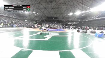 Boys 3A 150 lbs Champ. Round 2 - Dylan Rice, Edmonds-Woodway vs Leo Tassani, Meadowdale