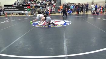 120 lbs Cons. Round 2 - Finn Roslansky, Victory School Of Wrestling vs Colton Peterson, Wayzata Youth Wrestling