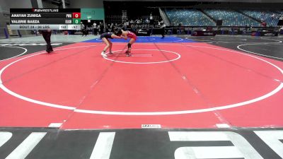 98 lbs Consi Of 8 #1 - Anayah Zuniga, Prosser Wrestling Academy vs Valerie Baeza, Elk Grove