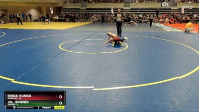 88 lbs Placement (4 Team) - Val Jenniges, Adrian vs Brock Irlbeck, Wabasso