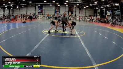 96 lbs Rd# 7- 10:45am Saturday Final Pool - Kooper Deputy, POWA vs Lane Gowl, Untouchables