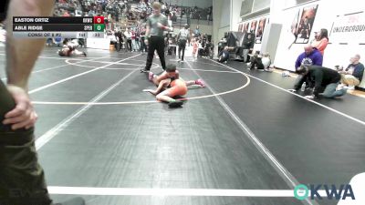 67 lbs Consi Of 8 #2 - Easton Ortiz, Keystone Kids Wrestling Club vs Able Ridge, Sperry Wrestling Club