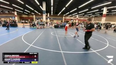 106 lbs Round 3 - Joshua Brooks, Liberty Warriors Wrestling Club vs Kenneth Barnes, Cardinal Wrestling Club