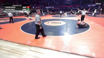 2A 144 lbs Quarterfinal - Dillon White, Mt. Vernon (H.S.) vs Carter Skoff, Morris