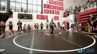 67 lbs Quarterfinal - Leland Riley, Midwest City Bombers Youth Wrestling Club vs Lukas Ruzicka, Standfast