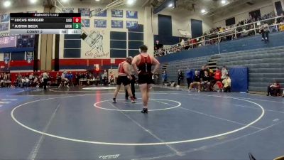 215 lbs Consy 2 - Lucas Krieger, Ligonier Valley vs Justin Beck, Avonworth