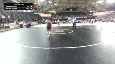 Girls 4A 190 lbs Champ. Round 1 - Avilina Lopez, Eisenhower (Girls) vs Nicole Cooke, Pasco (Girls)