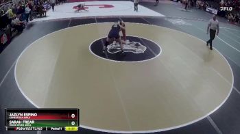 Cons. Round 3 - Sarah Frear, Wood River Girls vs Jazlyn Espino, Conestoga Girls