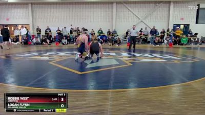 285 lbs Quarterfinal - Logan Flynn, Delaware Valley vs Robbie West, Lycoming