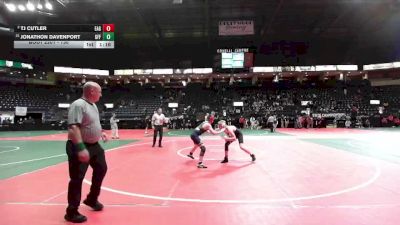 130 lbs 1st Place Match - Jonathon Davenport, GFF3 vs Tj Cutler, EAG2