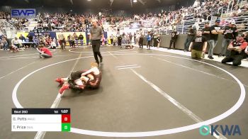 49 lbs Final - Garrett Potts, Wagoner Takedown Club vs Tristan Price, Tahlequah Wrestling Club