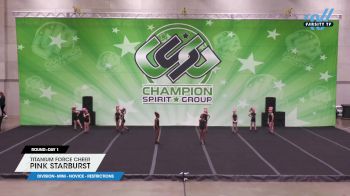 Titanium Force Cheer - Pink Starburst [2024 L1 Mini - Novice - Restrictions Day 1] 2024 CSG Peoria Challenge