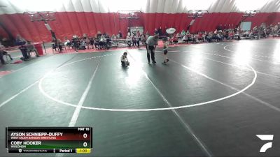 49-50 lbs Round 2 - Coby Hooker, Wisconsin vs Ayson Schniepp-Duffy, West Salem Bangor Wrestling
