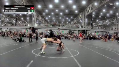 157 lbs Round 5 (8 Team) - Dan Greaney, New England Gold vs Owen Campbell, TDWC Maniacs Blue & Gold