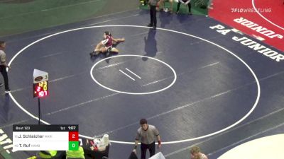 117 lbs Round Of 64 - Josh Schleicher, Marion Center vs Tyler Ruf, Hamburg