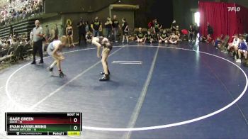 85 lbs Round 5 (6 Team) - Gage Green, Idaho vs Evan Hasselbring, Kansas Rattlers