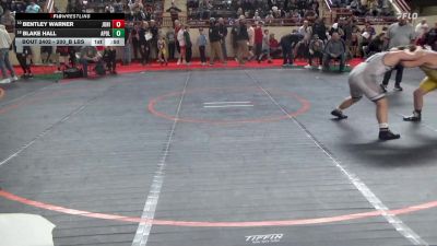 200_B lbs Consi Of 8 #1 - Bentley Warner, Juniata vs Blake Hall, Apollo Ridge