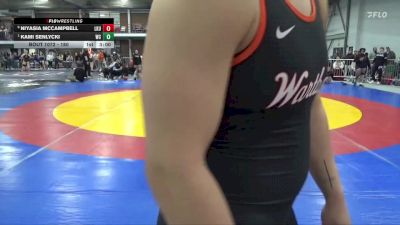 180 lbs Quarterfinal - Kami Senlycki, Wartburg vs Niyasia McCampbell, Lakeland University