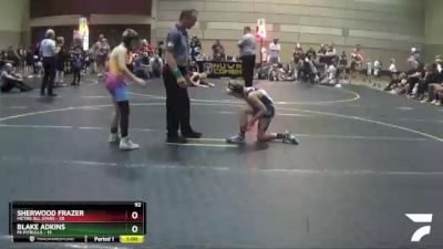 92 lbs Round 1 (6 Team) - Sherwood Frazer, Metro All Stars vs Blake Adkins, Mi Pitbulls