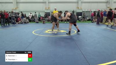 E-285 lbs Quarterfinal - Dominic Hemmer, OH vs Richard (Bubba) Thornton, OH