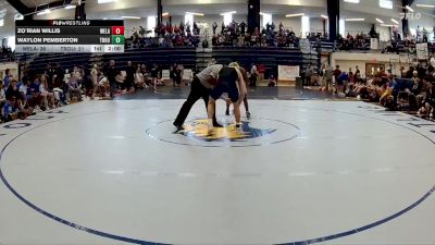 150 lbs Semis & 3rd Wb (16 Team) - Waylon Pemberton, Troup vs Zo`Rian Willis, West Laurens