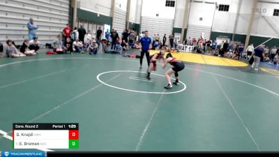 125-134 lbs Cons. Round 2 - Emma Broman, Aurora Wrestling Club vs Gracey Knajdl, Amherst