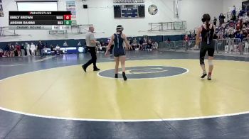 110 lbs Champ. Round 1 - Emily Brown, Woodburn vs Arshin Rahimi, WIlsonville