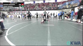 52 lbs Quarterfinal - Jackson Fernandez, Cotton County Wrestling Club vs Johnny Elswick, Prime Wrestling