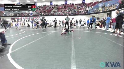 52 lbs Quarterfinal - Jackson Fernandez, Cotton County Wrestling Club vs Johnny Elswick, Prime Wrestling
