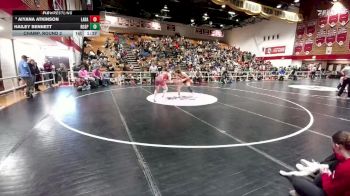 135 lbs Champ. Round 2 - Aiyana Atkinson, Laramie vs Hailey Bennett, Rock Springs