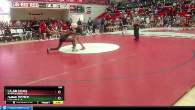 150 lbs Semis & 1st Wb (8 Team) - Isaiah Dozier, Lee County vs Caleb Cross, Glynn Academy