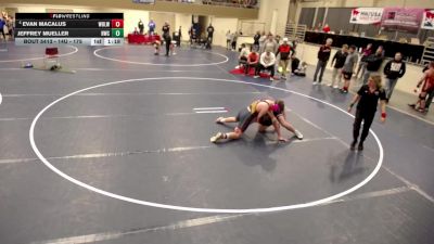 14U - 175 lbs Cons. Semis - Evan Macalus, White Bear Lake Wrestling vs Jeffrey Mueller, Hastings Wrestling Club