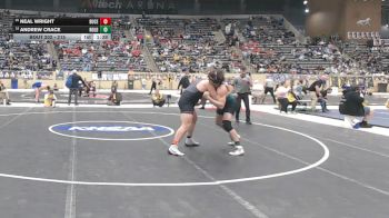 215 lbs Champ. Round 1 - Andrew Crace, North Oldham vs Neal Wright, Bullitt Central