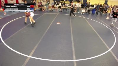 126 lbs Quarters - Evan Marvin, Apple Valley vs Jameson Priebe, MN Elite