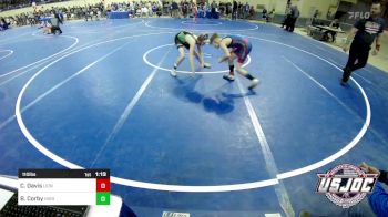 110 lbs Quarterfinal - Corbin Davis, Lions Wrestling Academy vs Brent Corby, Highlander Youth Wrestling