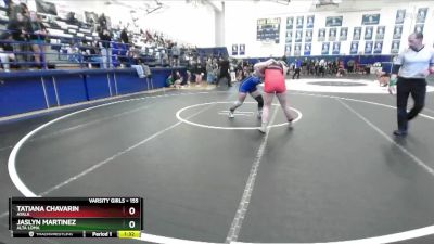 155 lbs Semifinal - Tatiana Chavarin, Ayala vs Jaslyn Martinez, Alta Loma