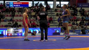 76 kg 1/2 Final - Kamile Gaucaite, Lithuania vs Kennedy Alexis Blades, United States