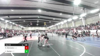 130 lbs Quarterfinal - Kate Womacks, Blue Thunder Wrestling vs Lainee Decker, No Team