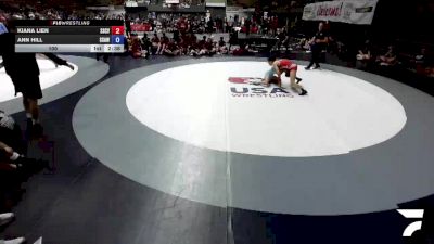 100 lbs Kiana Lien, SCVWA - Santa Clara Valley Wrestling Association vs Ann Hill, SAWA - Sacramento Area Wrestling Association