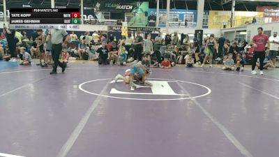 70 lbs Rr Rnd 1 - Tate Kopp, Wayne Danger - EL vs James Gehman, Dueling Bandits - EL