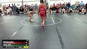 88 lbs Round 2 (6 Team) - Nathan Kasak, Warhawks Wrestling vs Nicky Teal, Mat Warriors White