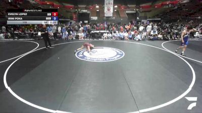 115 lbs Evelyn Lopez, IEWA - Inland Empire Wrestling Association vs Irini Poka, OCWA - Orange County Wrestling Association