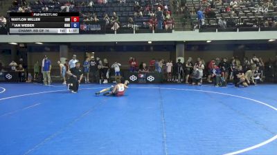 88 lbs Champ. Rd Of 16 - Waylon Miller, Greater Heights Wrestling vs Ian Weber, Ringers