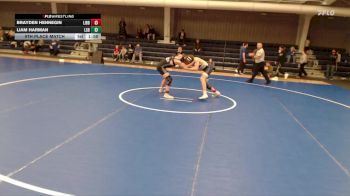 138 lbs 9th Place Match - Brayden Hennegin, Liberty North vs Liam Harman, Lincoln Standing Bear